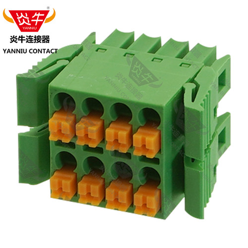 YN15EDGKNHCG/KF2EDGKNHG/FMCD1.5-ST双层插拔式3.5mmPCB接线端子 - 图1