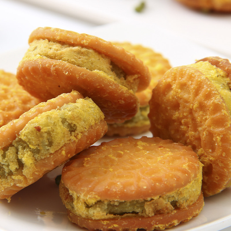 老式多口味手工咸蛋黄酥饼板栗酥 萌椁鲜传统糕点