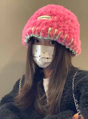 韩版女秋冬帽子保暖护耳