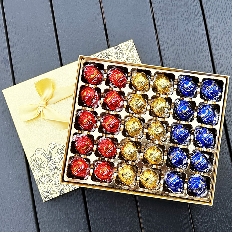 进口lindt瑞士莲Lindor软心球巧克力30颗送礼盒袋节日送礼物年货