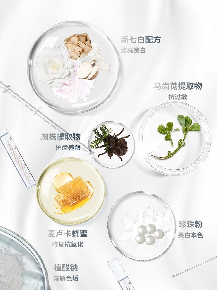 蛛王炫亮净齿精华露冻干美白牙粉 蛛王牙粉