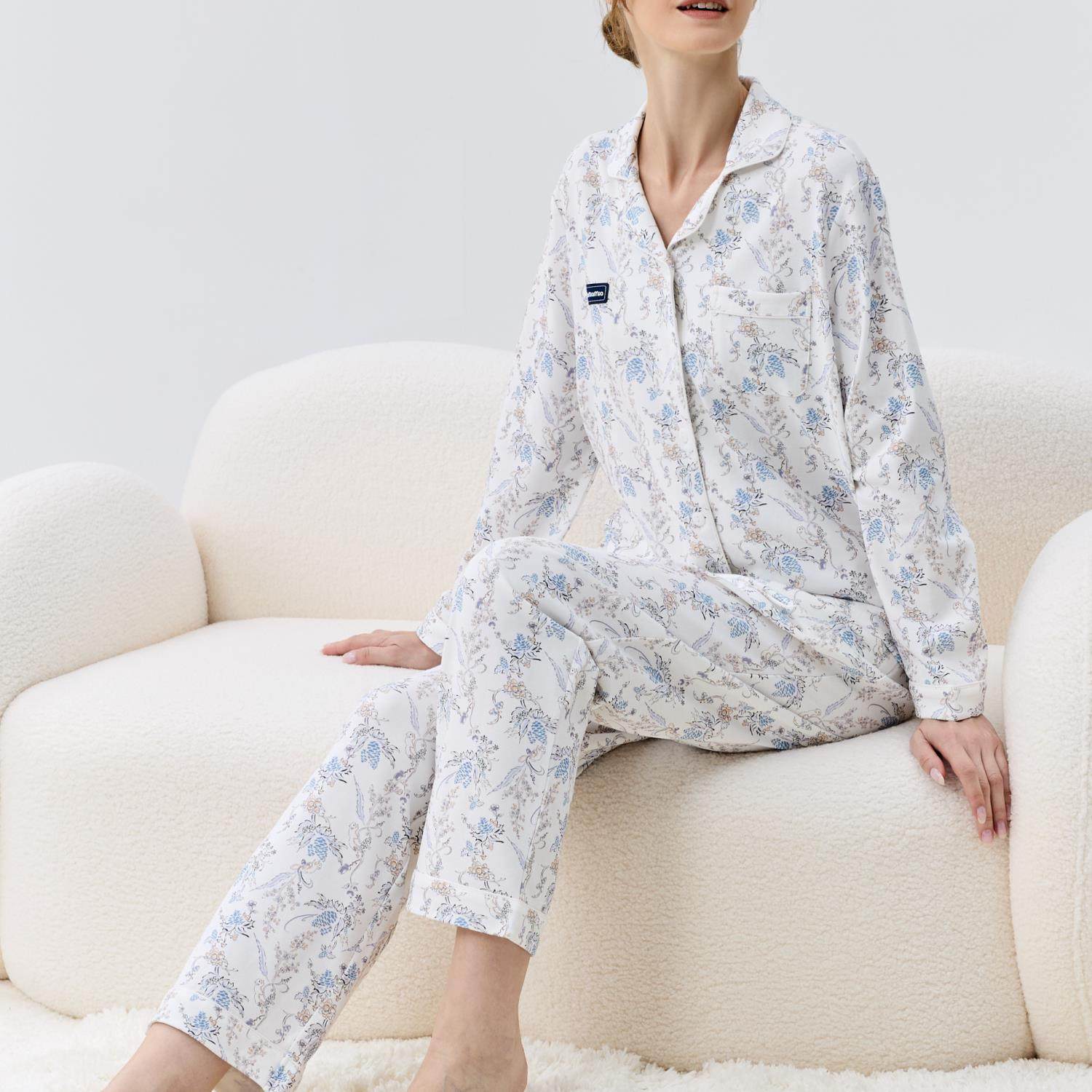 Domiamia纯棉月子服哆咪呀孕妇睡衣套装哺乳服孕期产后家居服套装,淘宝优惠券,粉丝福利购,淘宝优惠卷