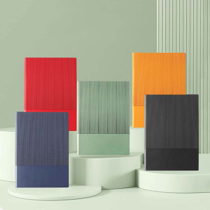 笔记本子定制可印logo加厚记事本笔套装工作商务办公用会议记录金属签字笔软皮面2023年高档简约A5日记本