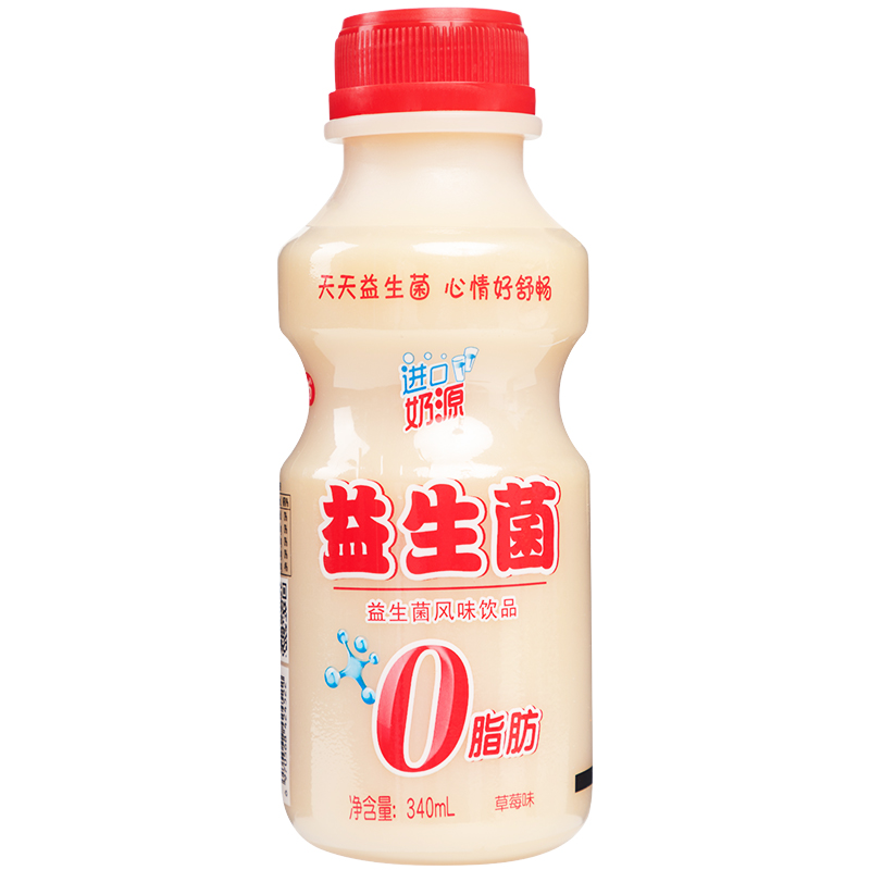 东致原味乳酸菌饮品340ml喝的草莓益生菌饮料整箱批特价0脂早餐