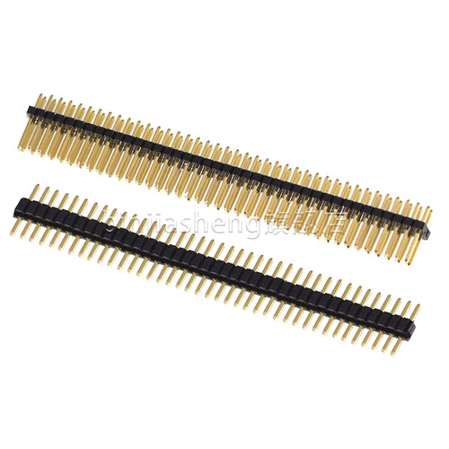 1.27mm间距排针单双排针2/1*2p3 4 5 6 7 8 10 12p插针连接器镀金 - 图3