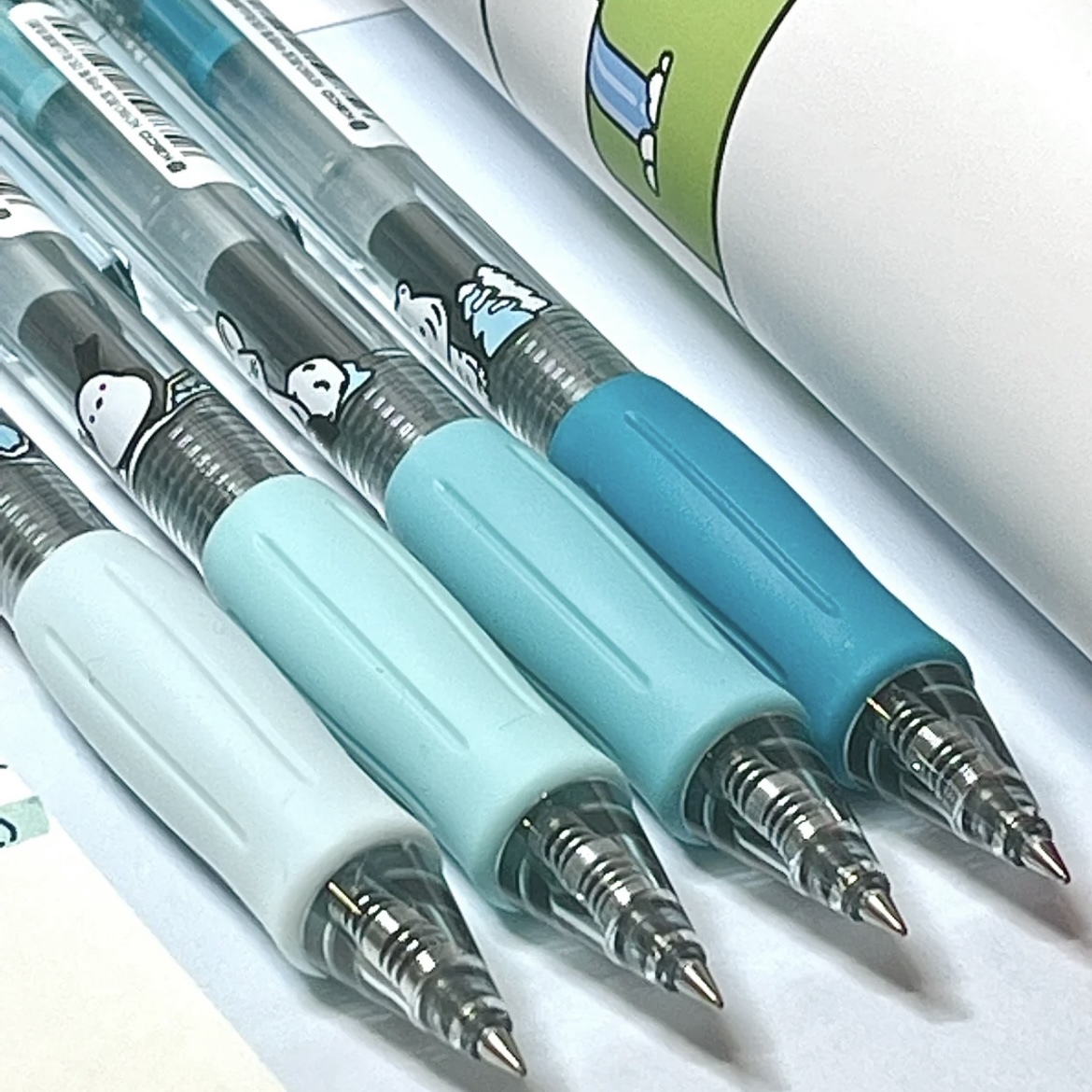 KACO农夫山泉联名款中性笔套装凯宝KEYBO水色蓝绿笔芯可替换黑色0.5速干按动水笔大自然珍稀动物新创意签字笔 - 图3