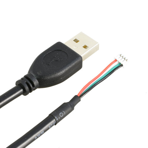 USB2.0转1.25mm间距4Pin端子工控广告触摸屏线mx1.25-4p插座数据 - 图1