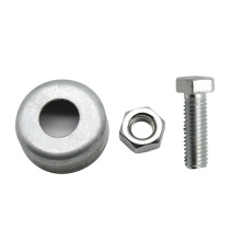 Triangle Dodging Lightning-proof clip Lightning Belt Bracket Galvanized Iron Screw Clips Triangular Type Adjustable Lightning Protection Card