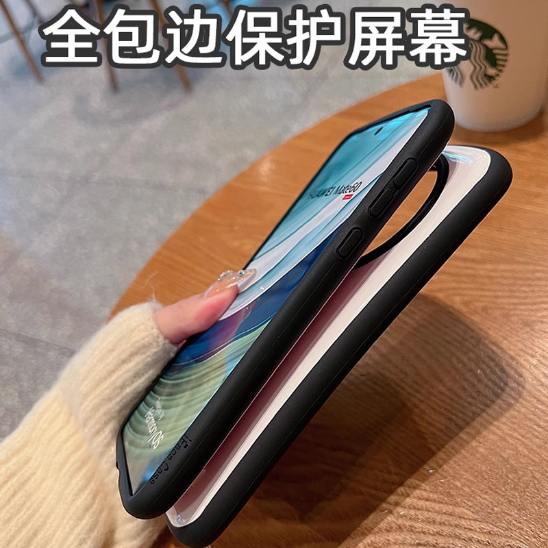 烤漆小蛮腰适用华为mate60pro手机壳潮牌mate50防摔高级感mete40网红爆款mate30新款保护套全包mt70pro优享版 - 图3