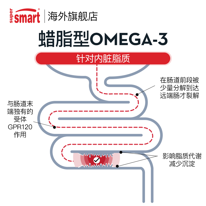 【胡可推荐】2瓶装SuperSmart红宝石油含虾青素Omega3鱼油磷虾油 - 图3