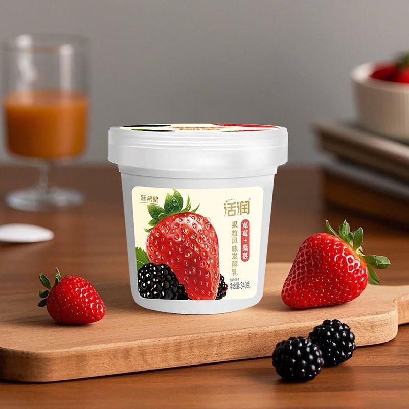 新希望活润青提茉莉/草莓桑葚/黄桃芒果味可选风味发酵乳340g每杯,淘宝优惠券,粉丝福利购,淘宝优惠卷