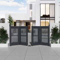 (Shanghai) Losdun intelligent courtyard door Chinese style villa yard electric aluminum art open suspended folding doors