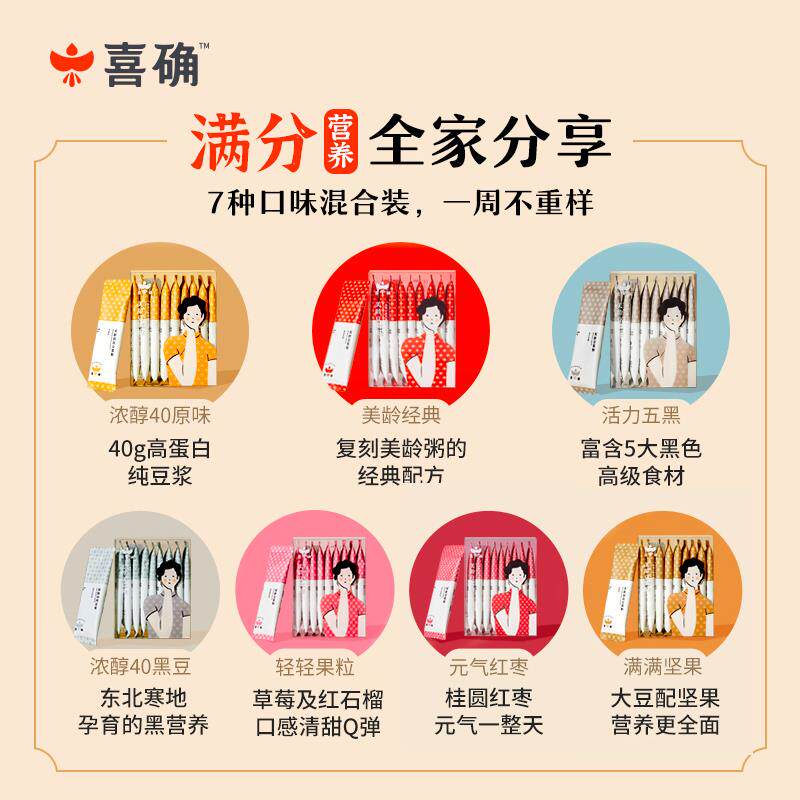 美龄纯豆浆粉高蛋白无添加蔗糖奶粉 齐鲁壮硕豆浆