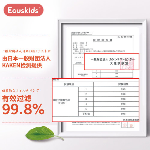 日本爱卡思ecuskids婴儿口罩0到6月到12月专用儿童3D立体透气口罩 - 图3