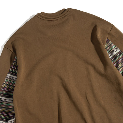 PHANTACi范特西 SERAPE SWEATSHIRT 23秋冬男士七彩布花条纹卫衣 - 图3