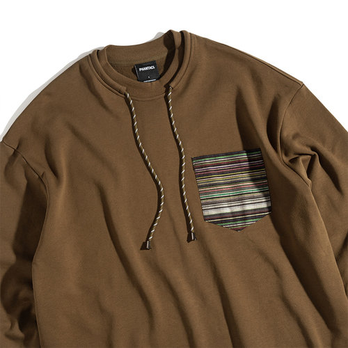 PHANTACi范特西 SERAPE SWEATSHIRT 23秋冬男士七彩布花条纹卫衣 - 图2