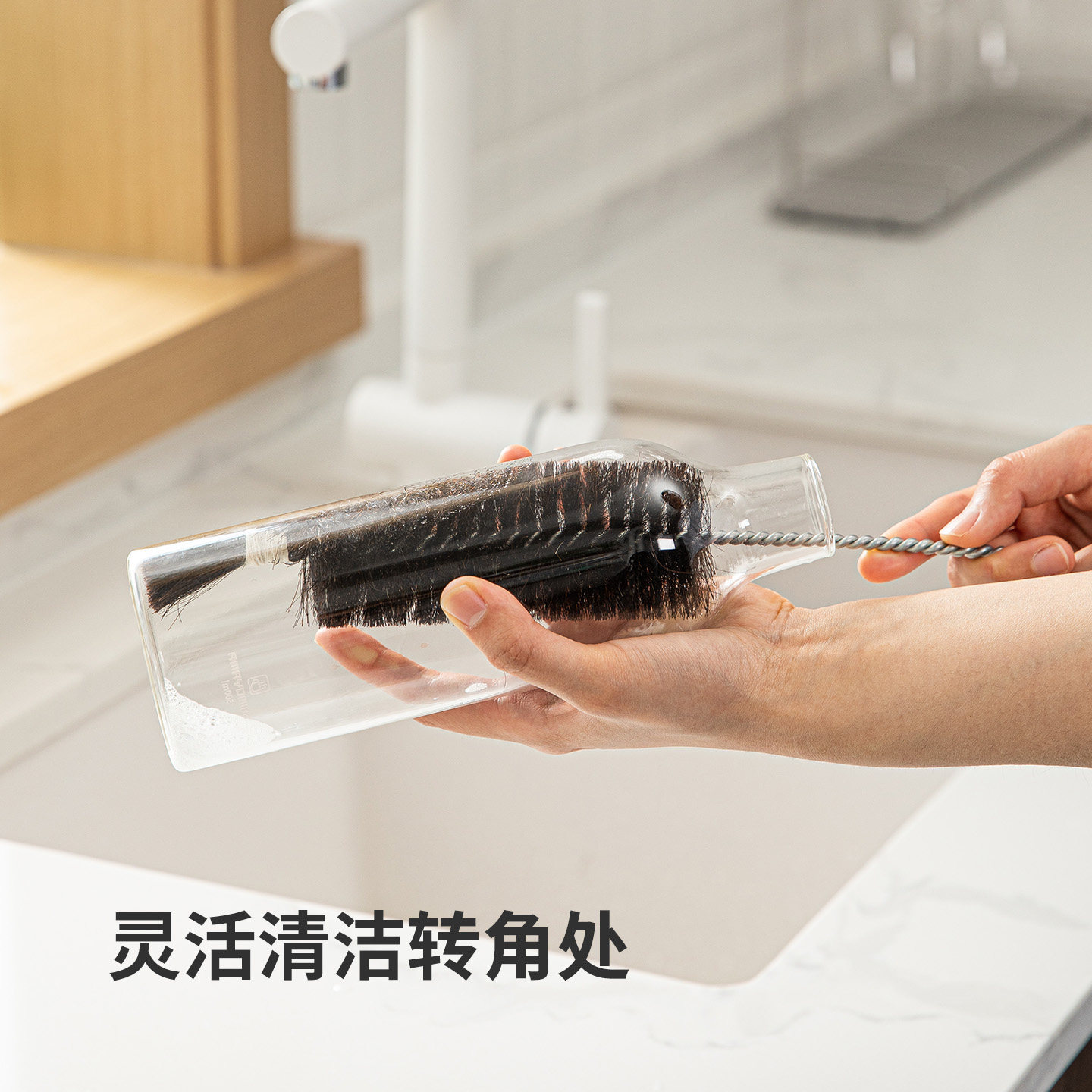 霜山杯刷家用马毛无死角洗杯子工具奶瓶酒杯刷长柄窄口瓶清洁刷子,淘宝优惠券,粉丝福利购,淘宝优惠卷