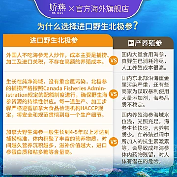 【预售】加拿大进口海参红极参淡干500g礼盒[50元优惠券]-寻折猪