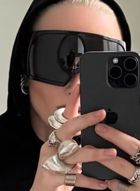 欧美超大框超酷哥特风太阳眼镜