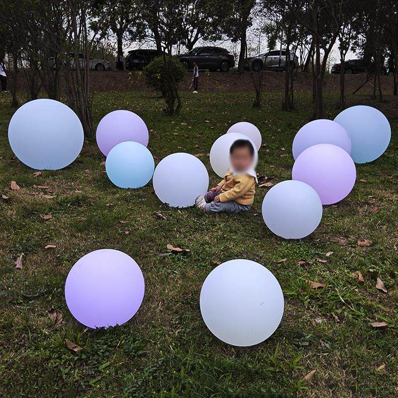LED户外圆球灯 景观花园七彩装饰发光球灯婚礼布置球形庭院草坪灯,淘宝优惠券,粉丝福利购,淘宝优惠卷