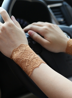 潮女袖套夏季薄款蕾丝护