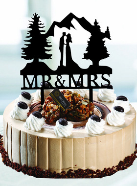 厂家亚克力新娘新郎婚礼