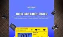 Intelligent electronic digital display audio impedance tester for digital precision electrician measuring instruments