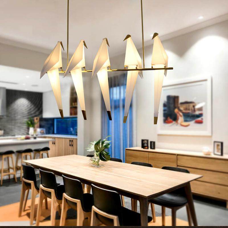 北欧创意小鸟吊灯后现代客厅餐厅千纸鹤壁灯书房卧室床头落地灯,淘宝优惠券,粉丝福利购,淘宝优惠卷