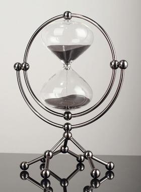 新品现代圆形沙漏30分钟计时器摆件老板办公室书房装饰品摆件