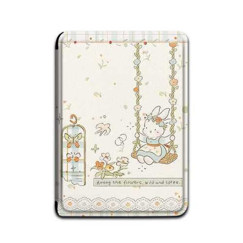 电子书适用kindle阅读器paperwhite可爱兔子scribe/kpw4/5花朵6寸oasis3/2第11代958保护套voyage1499壳文艺 - 图0