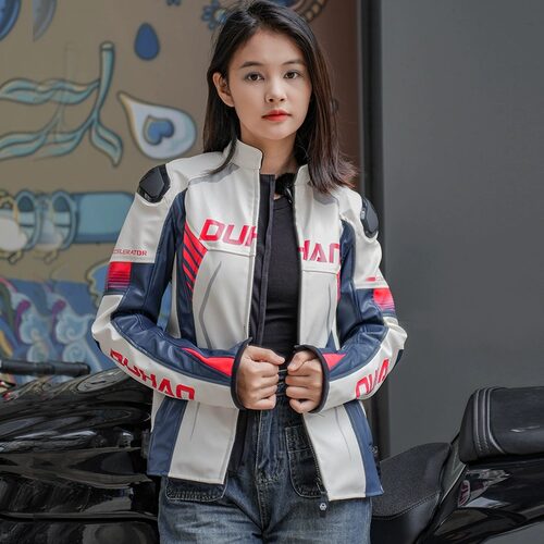 杜汉摩托车骑行服皮衣通勤机车服防水保暖夏季通用男女骑士服四季 - 图2