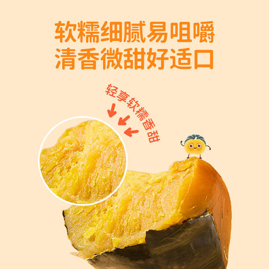 贝贝南瓜干开袋即食免煮速食品粗粮早餐减代餐低脂饱腹解馋小零食