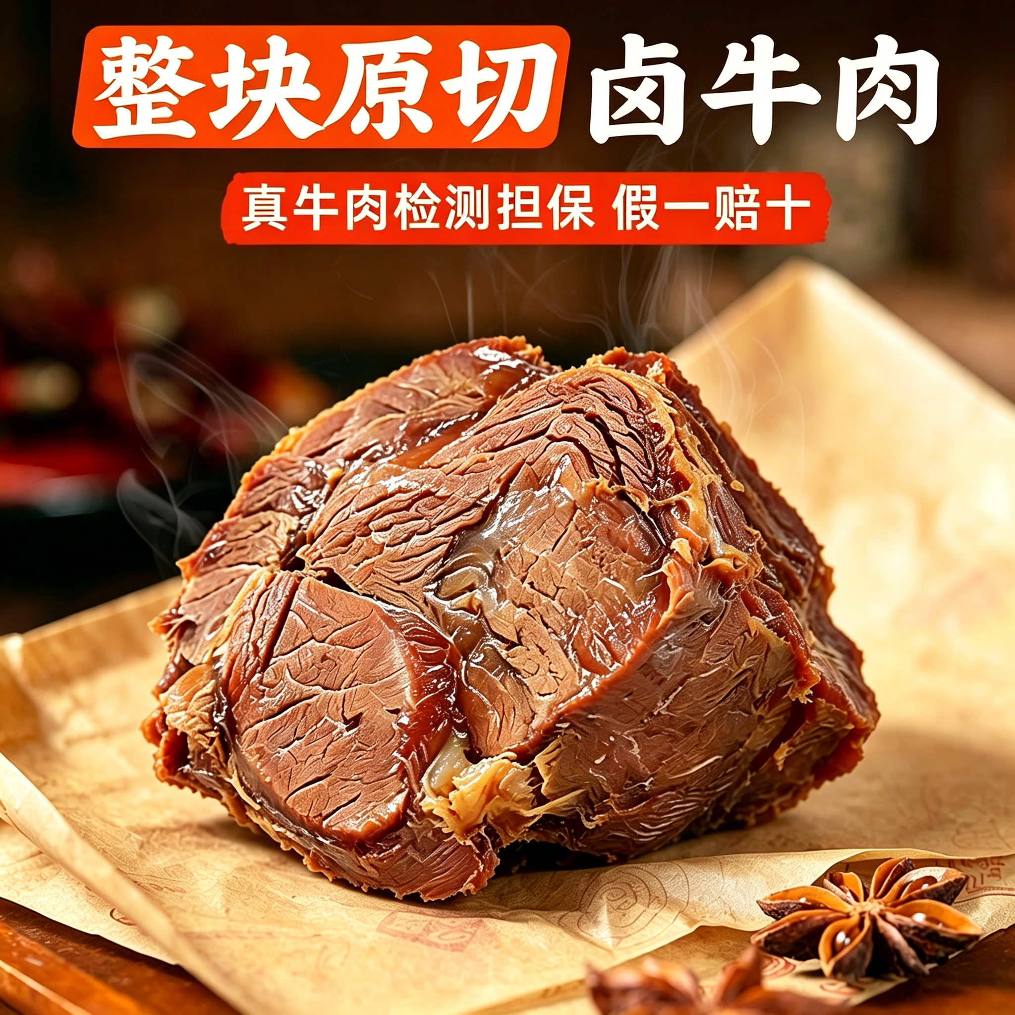 酱牛肉开袋即食卤味熟食低减卡脂肥健身代餐卤牛肉干主食解馋零食