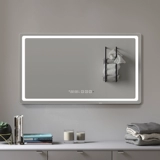 Умное индукционное сенсорное зеркало для ванной комнаты, светодиодная светодиодная лента, комнатный светильник, легкий роскошный стиль, делается под заказ