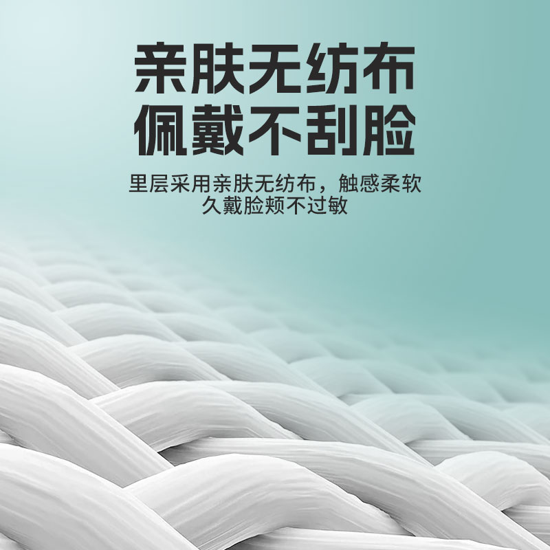 望天湖50只装一次性医用口罩独立包装成人儿童三层防护面罩正品-图2