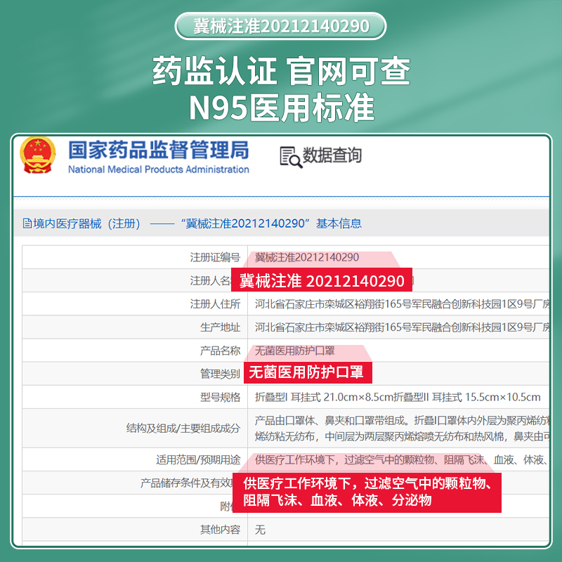 n95型医用防护口罩医疗级别一次性灭菌医护专用官方正品旗舰店kn-图3