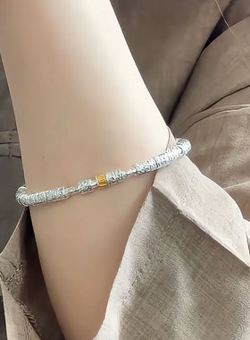 复古925银盘缠新中式国风手镯女