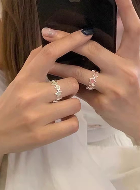 小红书爆款多巴胺星星开口戒指