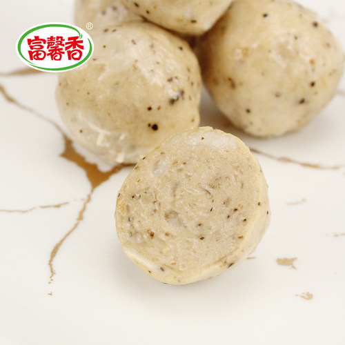 富馨香贡丸黑胡椒肉丸320g富邦食品火锅丸子关东煮麻辣烫烧烤食材 - 图2