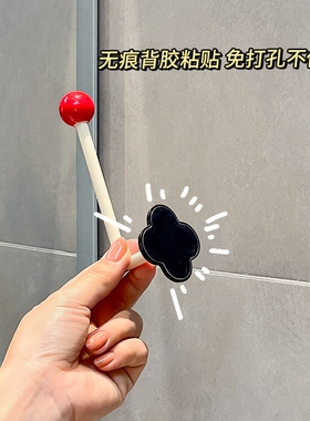 卫生间发圈收纳挂钩浴室洗漱台头绳皮筋发箍发饰抓夹发夹吸盘挂架
