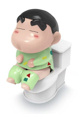 【拉屎搭子】可爱睡衣小新摆件家用浴室厕所墙面遮丑改造装饰品