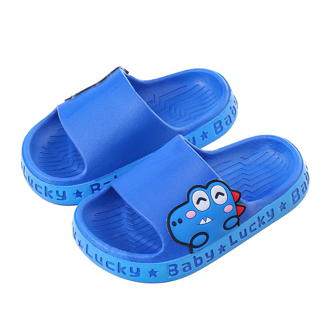 Children's slippers Summer new boys cartoon bathroom non -slip and soft bottom Small and medium -sized children's room home children's cool slippers