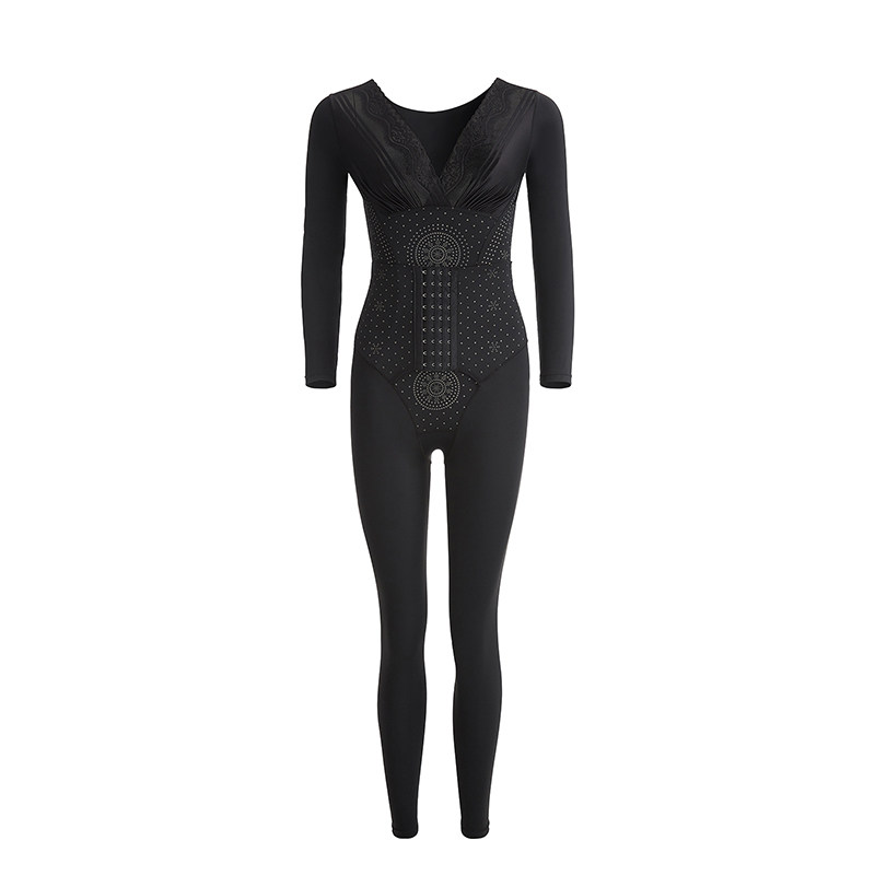 咖啡因连体女塑全身负离子塑身衣 香妮曲线塑身连体衣