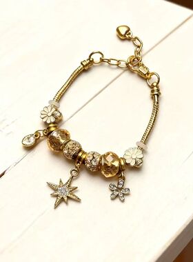 Vintage 古著「Audrey」八芒星手链高颜值情侣款爆款