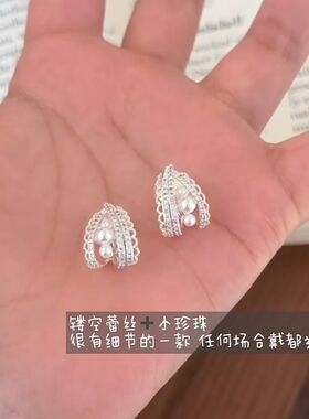 小猫耳夹可爱卡通小黑猫耳钉个性甜酷无耳洞耳饰黑色小巧学生耳钉