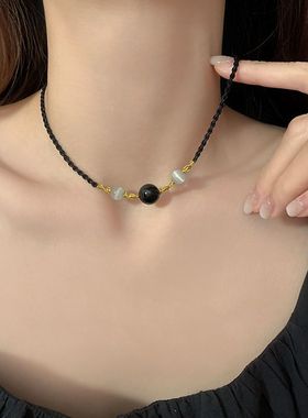 女夏轻奢小众设计高级锁骨链