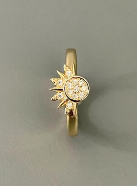 Vintage 古着 | Sun and the Moon 日月同辉戒指情侣闺蜜高级指环