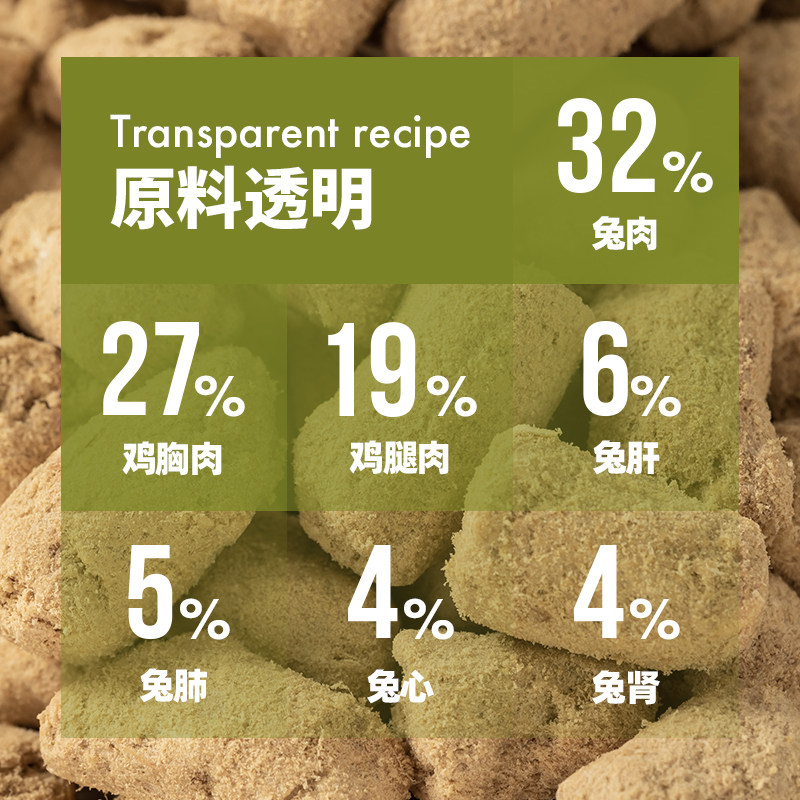 PetChoice 兔肉生骨肉主食冻干无谷全价主粮肠胃成幼猫粮零食200g,淘宝优惠券,粉丝福利购,淘宝优惠卷