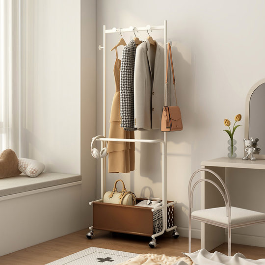 速立普衣帽架卧室落地家用客厅挂衣架