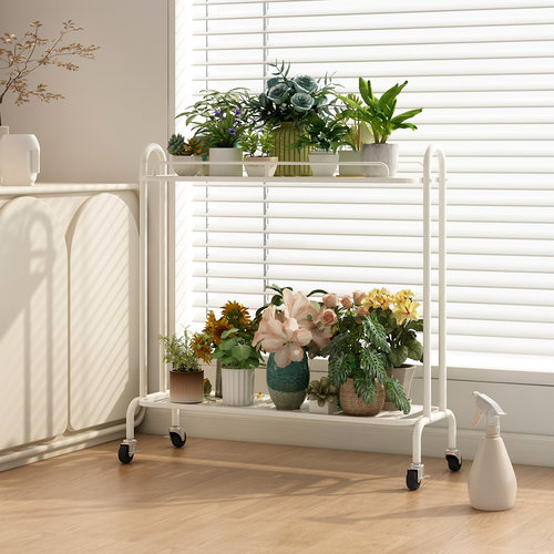 花架阳台置物架室内可移动铁艺多肉展示架客厅多层落地式花盆托架 - 图1